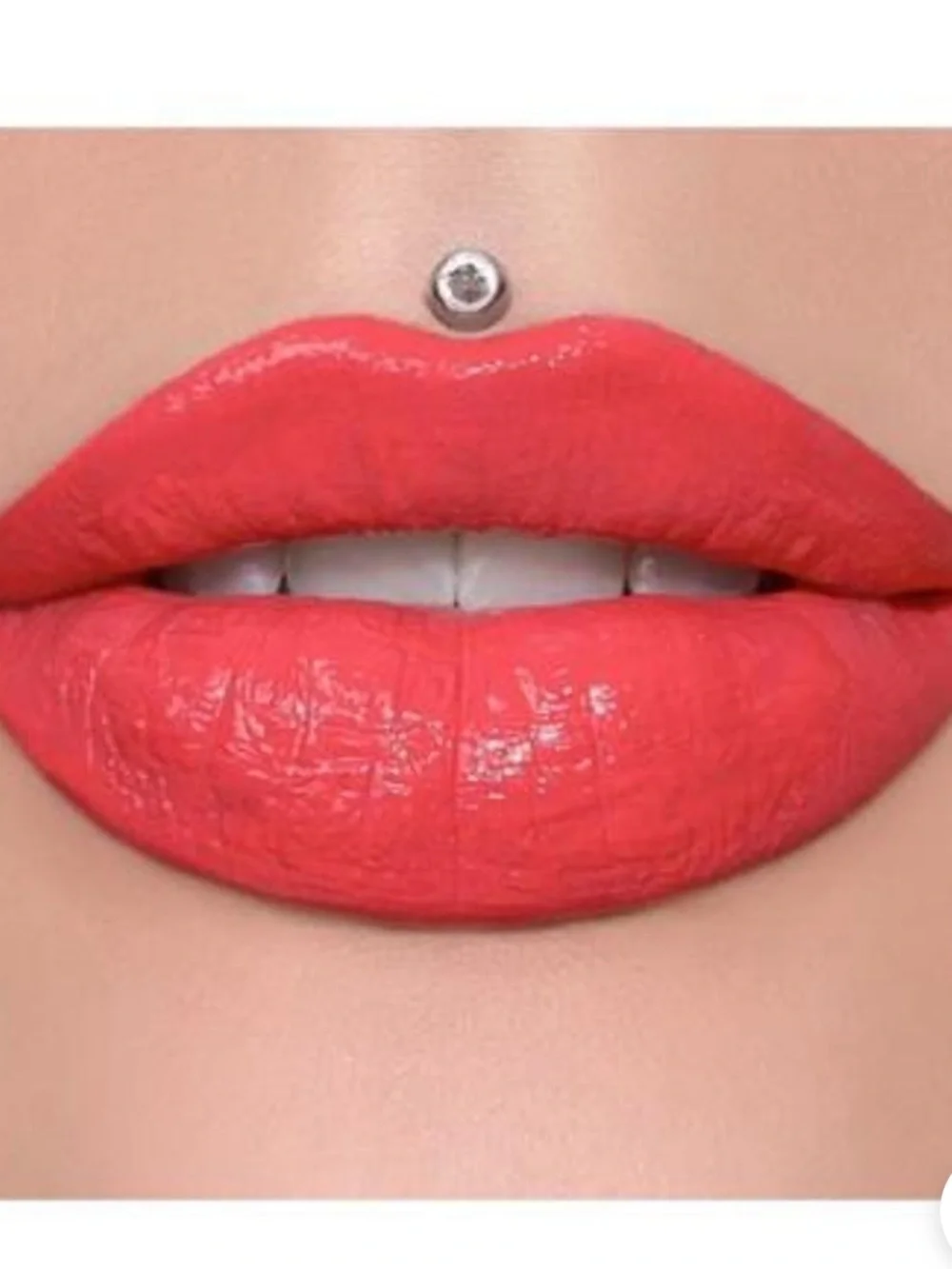Jeffree Star Coral Red Glossy Lipstick